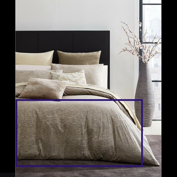 NIB $500 Donna Karan Mesa Collection King Duvet Cover in Earth - Picture 2 of 13